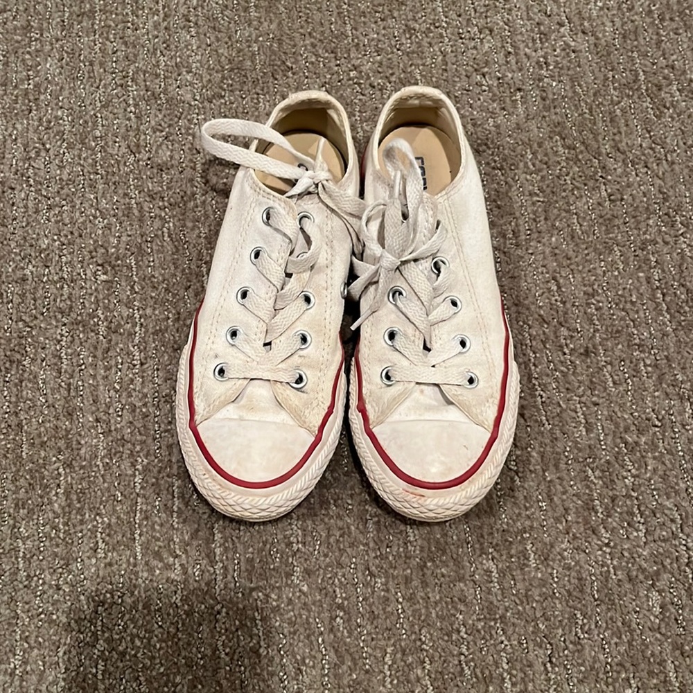 Converse kids shoes size 13.5. White
